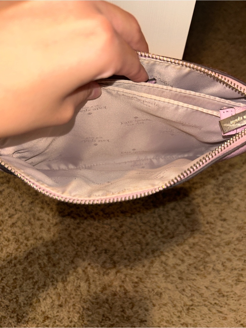 Kate Spade pink leila triple gusset crossbody with gold hardware - Picture 5 of 9